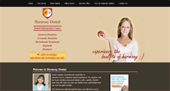 Desktop Screenshot of harmonydentalsmiles.com